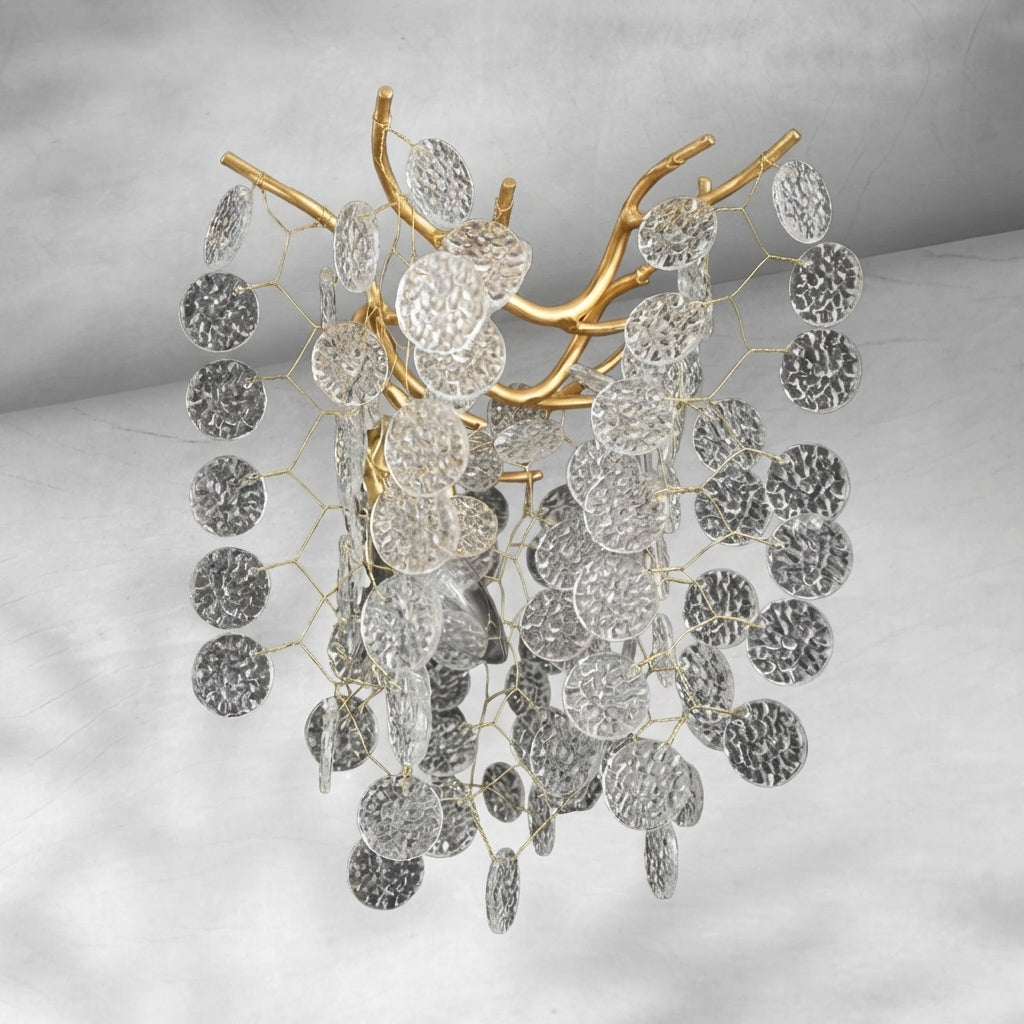 Riviko Verdant Canopy Crystal Chandelier - Background Shot