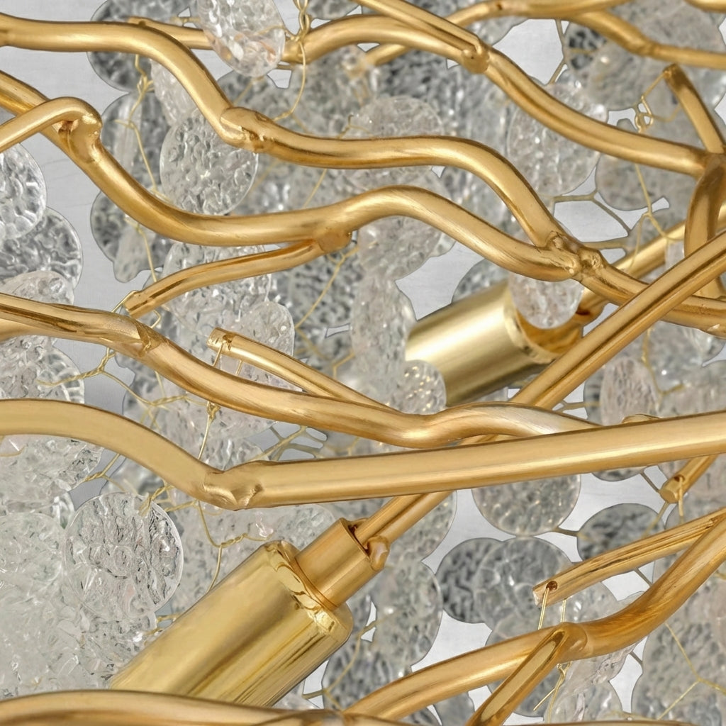 Riviko Verdant Canopy Crystal Chandelier - Background Shot