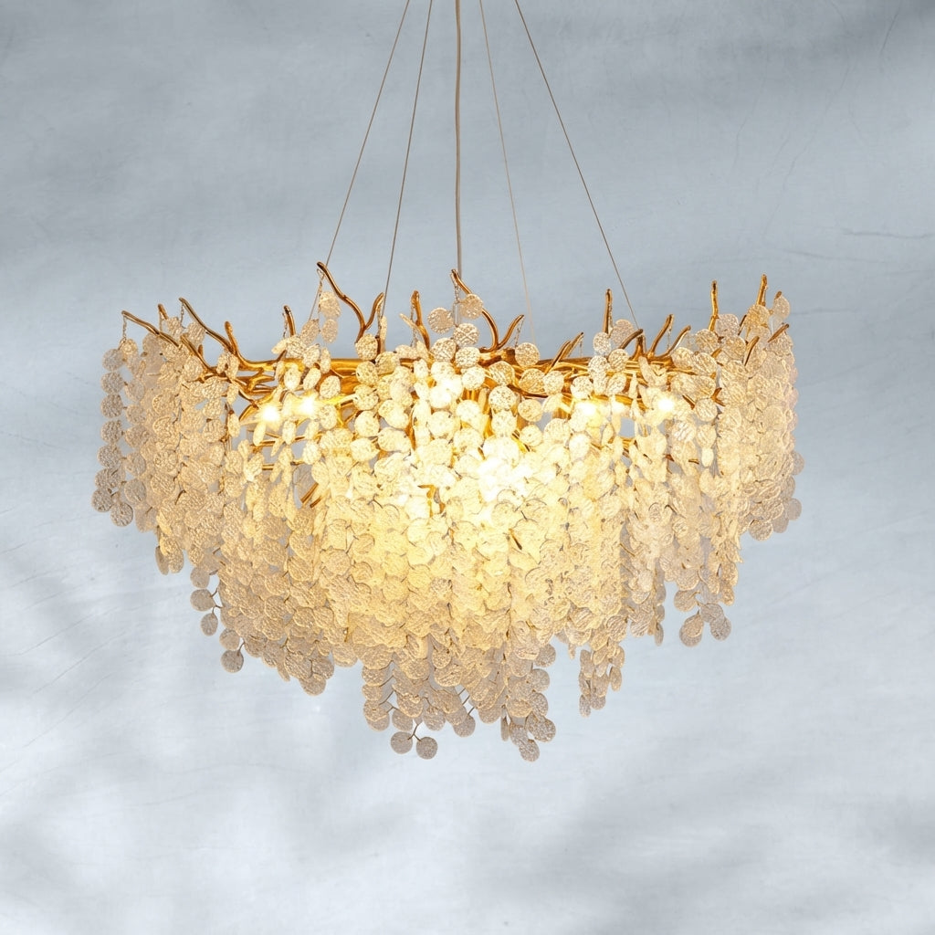 Riviko Verdant Canopy Crystal Chandelier - Background Shot