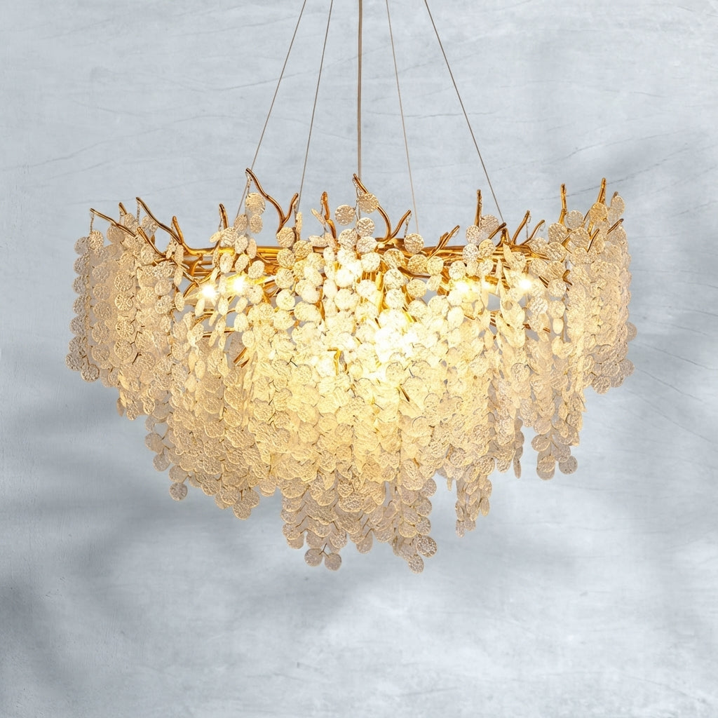Riviko Verdant Canopy Crystal Chandelier - Background Shot