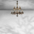 Riviko Veridian Bloom Crystal Chandelier - Background Shot