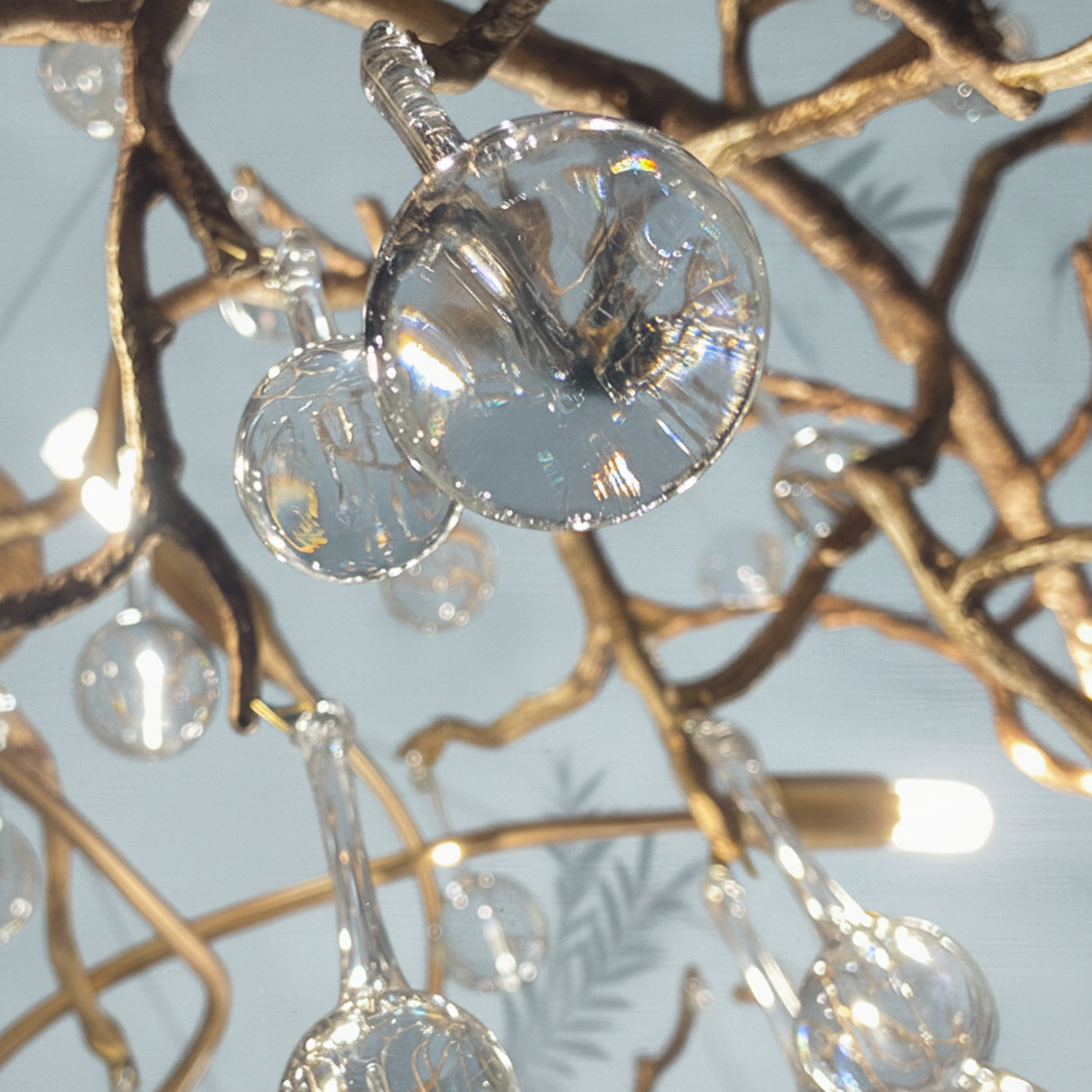 Riviko Veridian Bloom Branch Chandelier - Background Shot