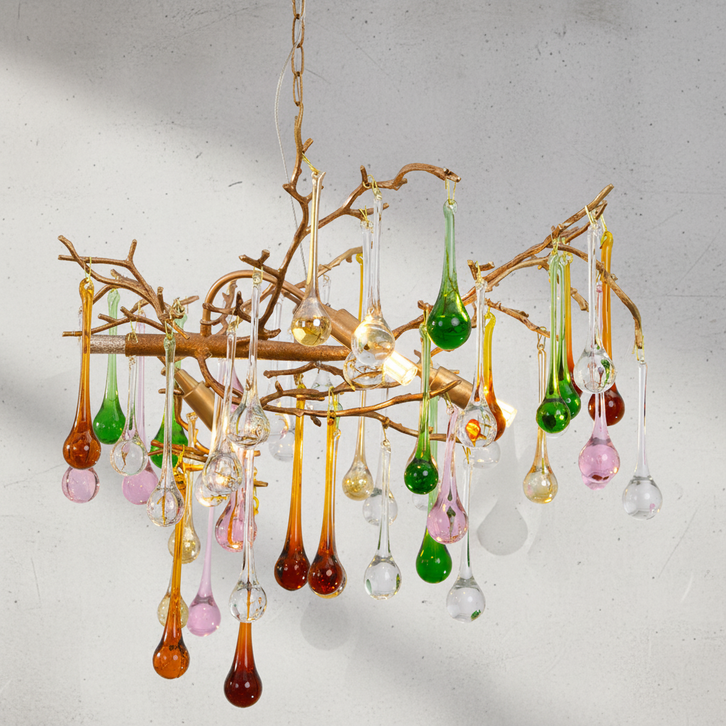Riviko Verdant Canopy Crystal Branch Chandelier - Background Shot