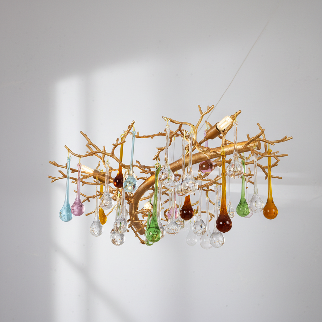 Riviko Verdant Canopy Crystal Branch Chandelier - Background Shot