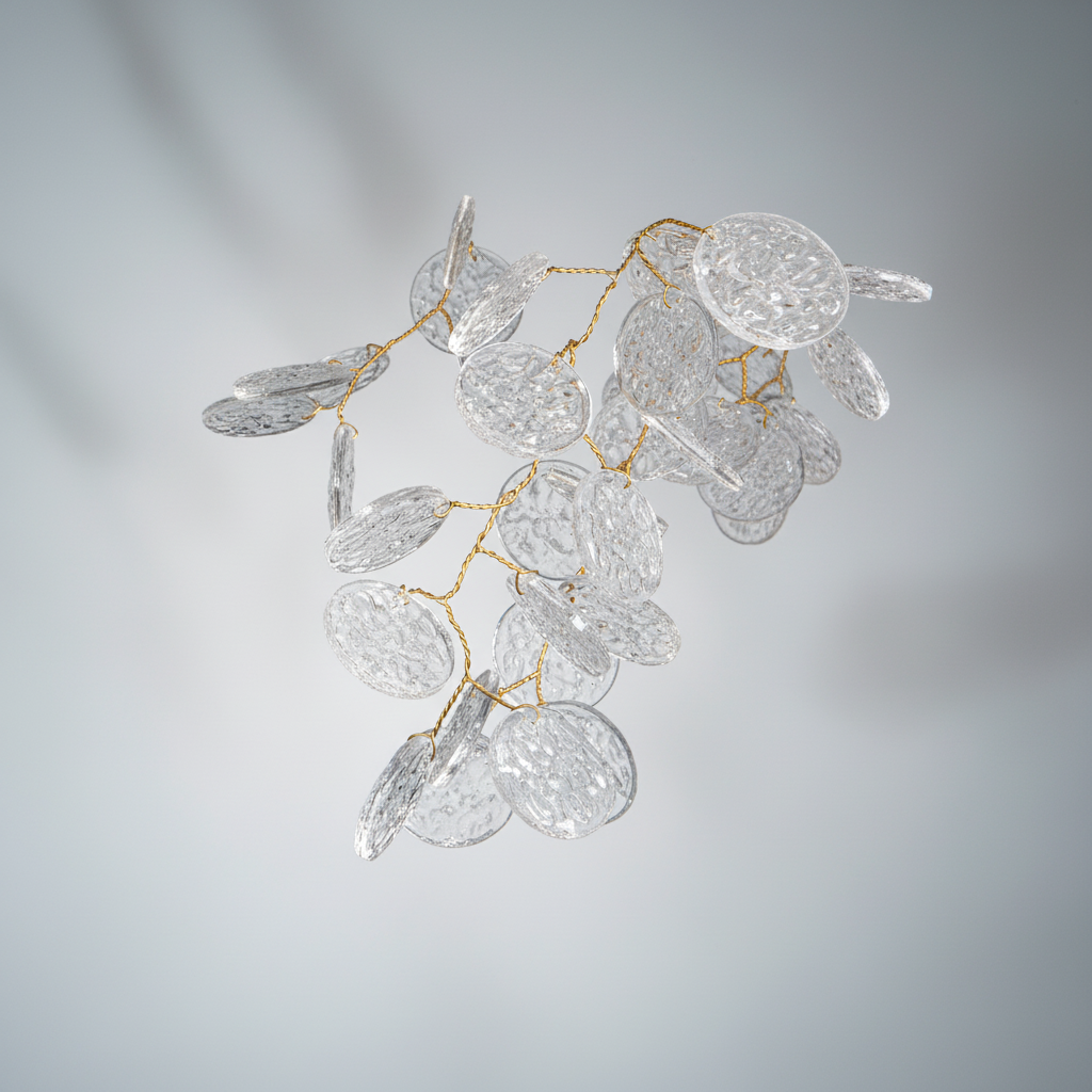 Riviko Veridian Branch Crystal Chandelier - Background Shot