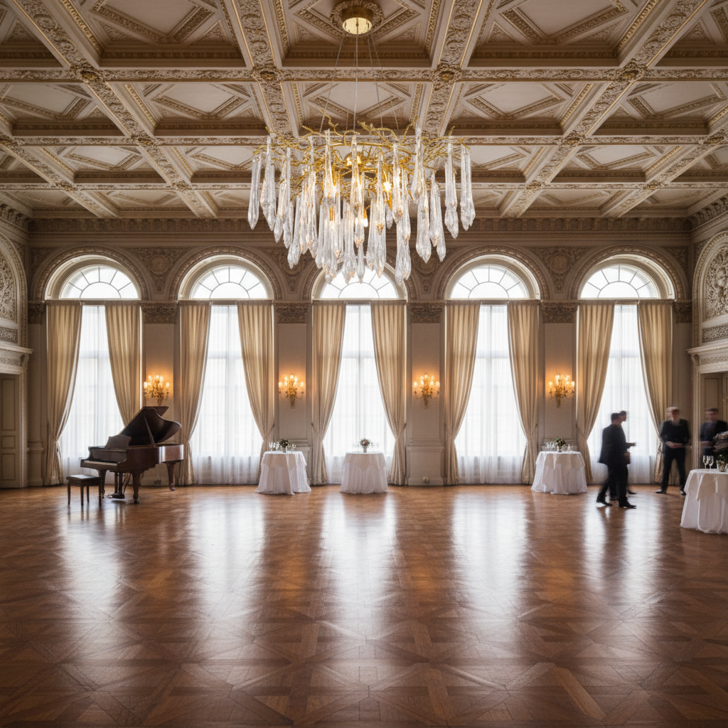Riviko Veridian Bloom Round Branch Chandelier - American ballroom or formal entertaining space