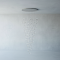 Riviko Verdant Bloom Porcelain Chandelier - Background Shot