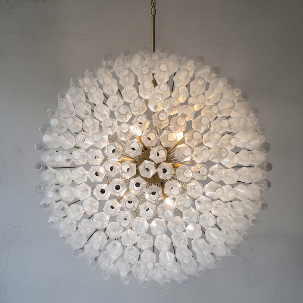 Riviko Alabaster Prism Grand Chandelier - Background Shot