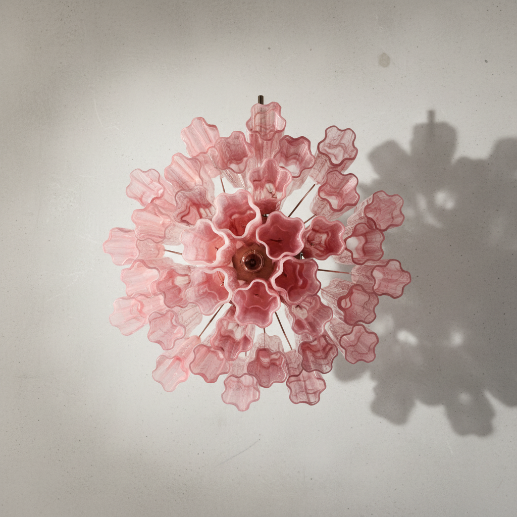 Riviko Alabaster Bloom 8-Light Chandelier - Background Shot
