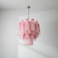 Riviko Murano Chandelier – 36 tubes – Alabaster Pink - Studio Shot