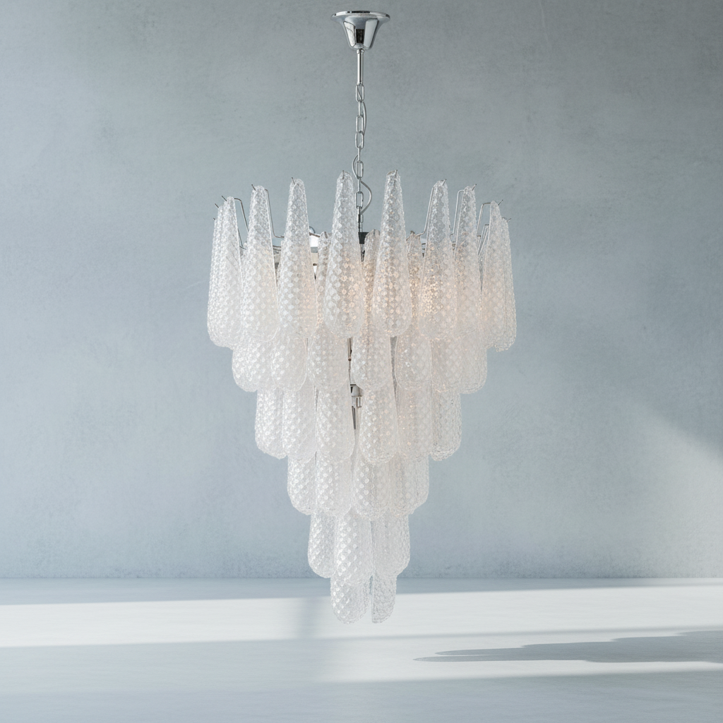Riviko Veridian Cascade Drop Chandelier - Background Shot