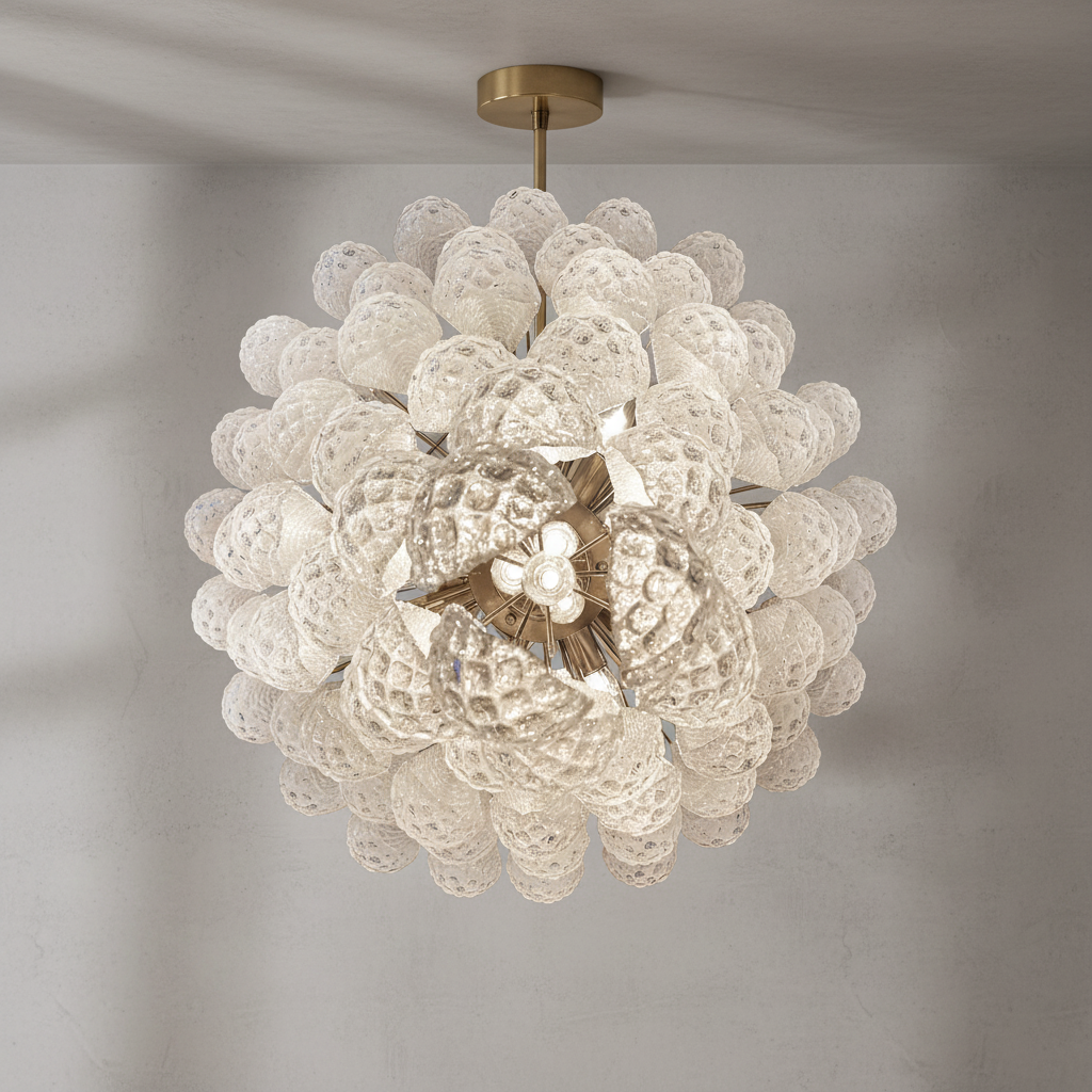 Riviko Veridian Cascade Drop Chandelier - Background Shot