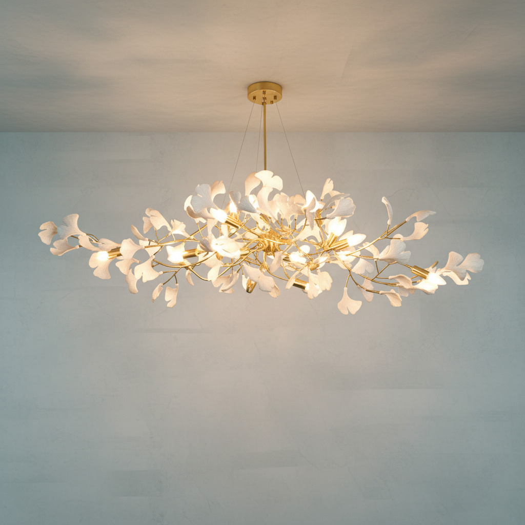 Riviko Ginkgo C Branch Chandelier - Studio Shot