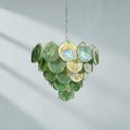 Riviko Verdant Aura Glass Disk Chandelier - Background Shot