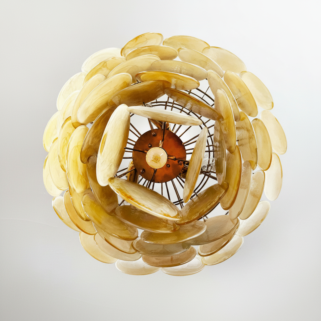 Riviko Aurelian Bloom Murano Chandelier - Background Shot