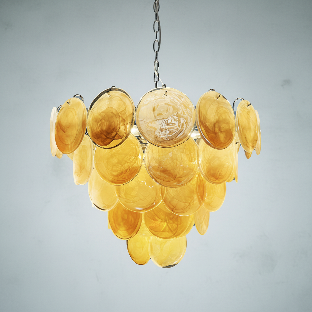 Riviko Aurelian Bloom Murano Chandelier - Background Shot
