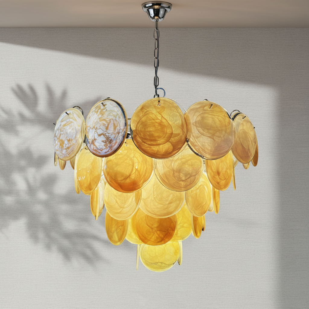 Riviko Aurelian Bloom Murano Chandelier - Background Shot