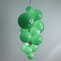 Riviko Veridian Cluster Art Deco Pendant - Background Shot