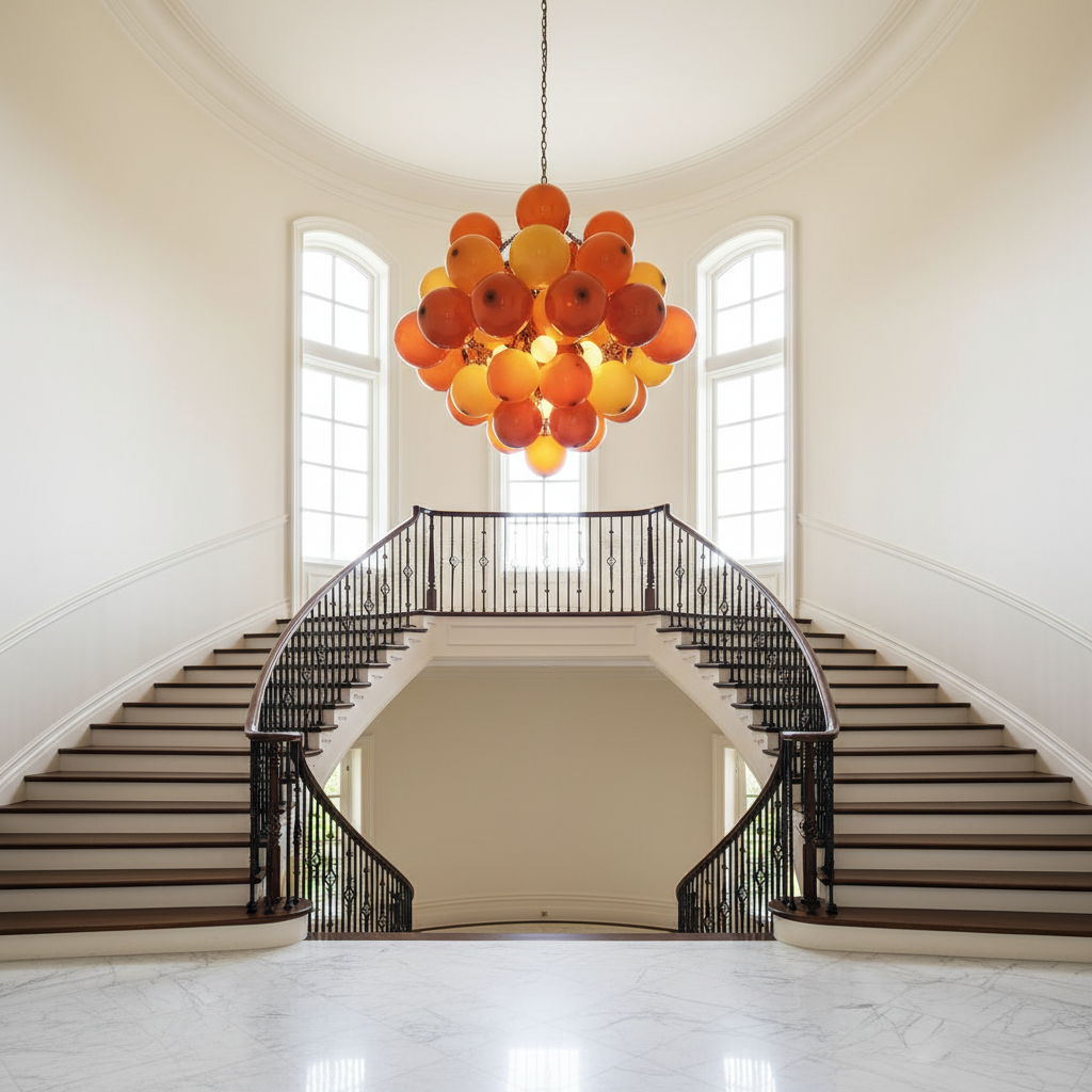 Riviko Fruit Grape Hanging Swag Chandelier - Scene