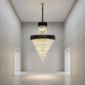 Riviko Obsidian Radiance Crystal Chandelier - Background Shot