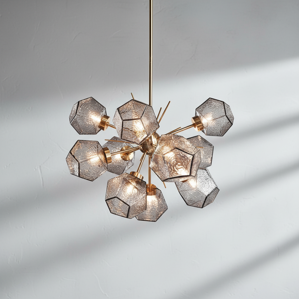 Riviko Honeycomb Crystal Chandelier - Studio Shot