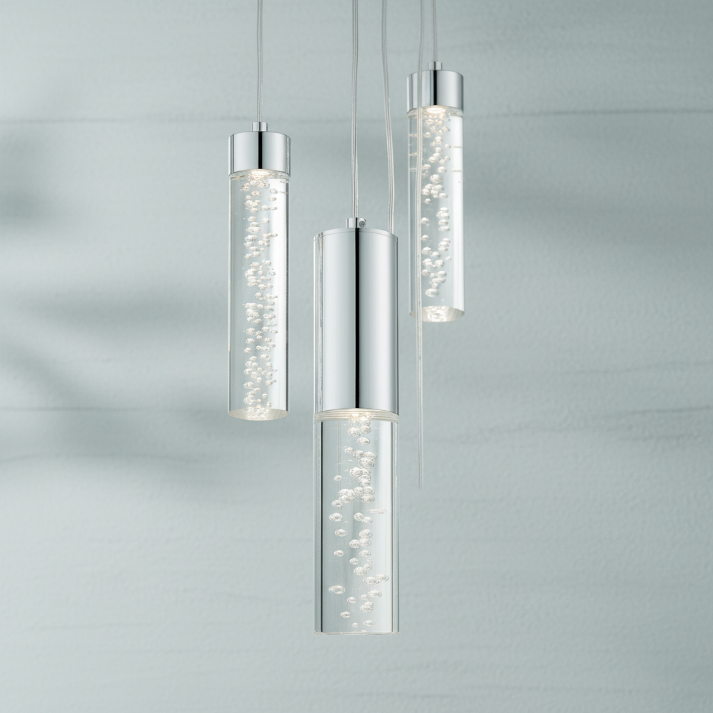 Riviko Radiant Cascade Cylinder Chandelier 13-Light - Background Shot