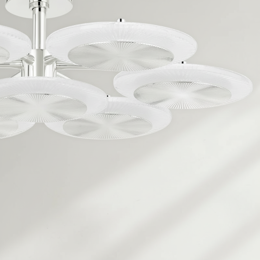 Riviko Glacial Radiance Round Chandelier - Background Shot