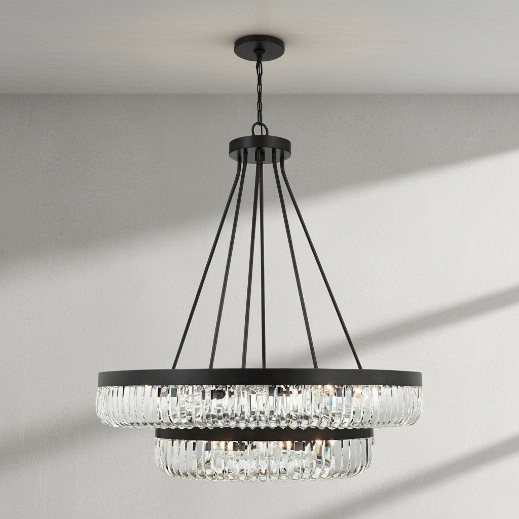 Riviko Grand Lumina 2-Tier 26 Light Chandelier - Background Shot