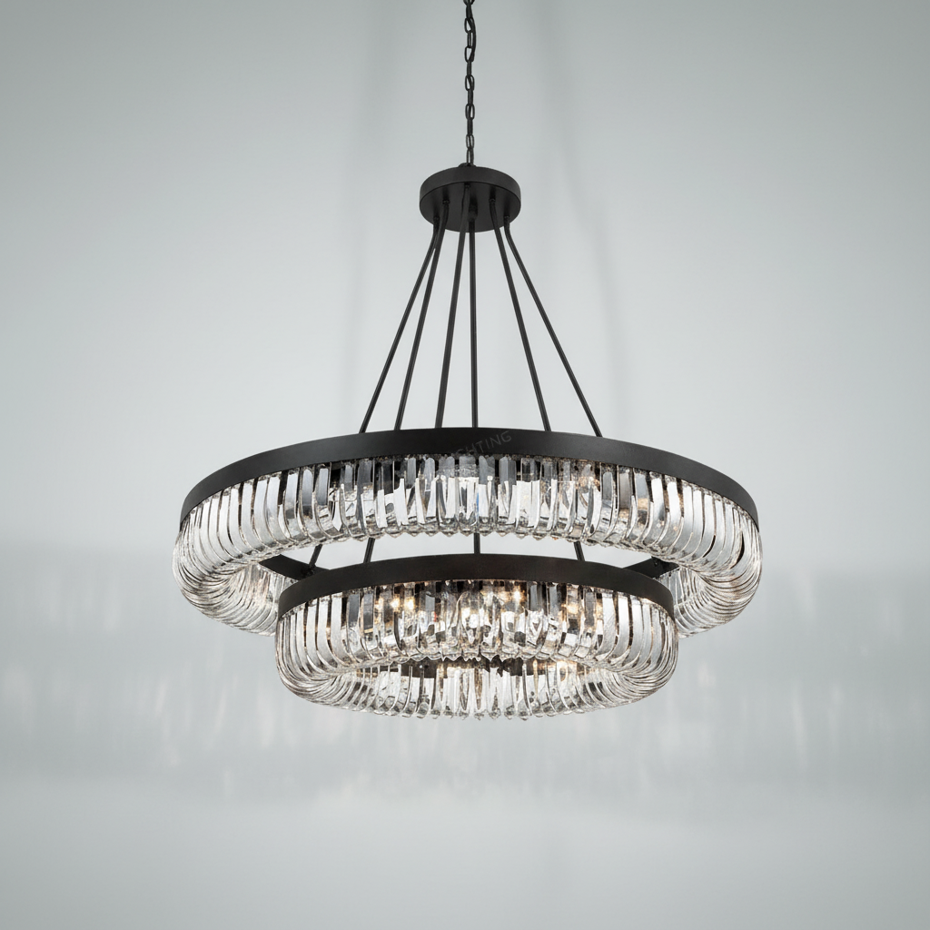 Riviko Alice 2-Tier 26 Light Chandelier 42” - Studio Shot