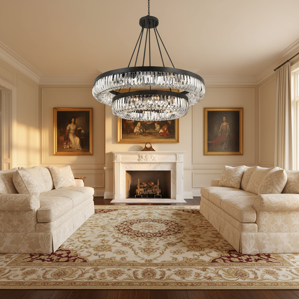 Riviko Alice 2-Tier 26 Light Chandelier 42” - Scene