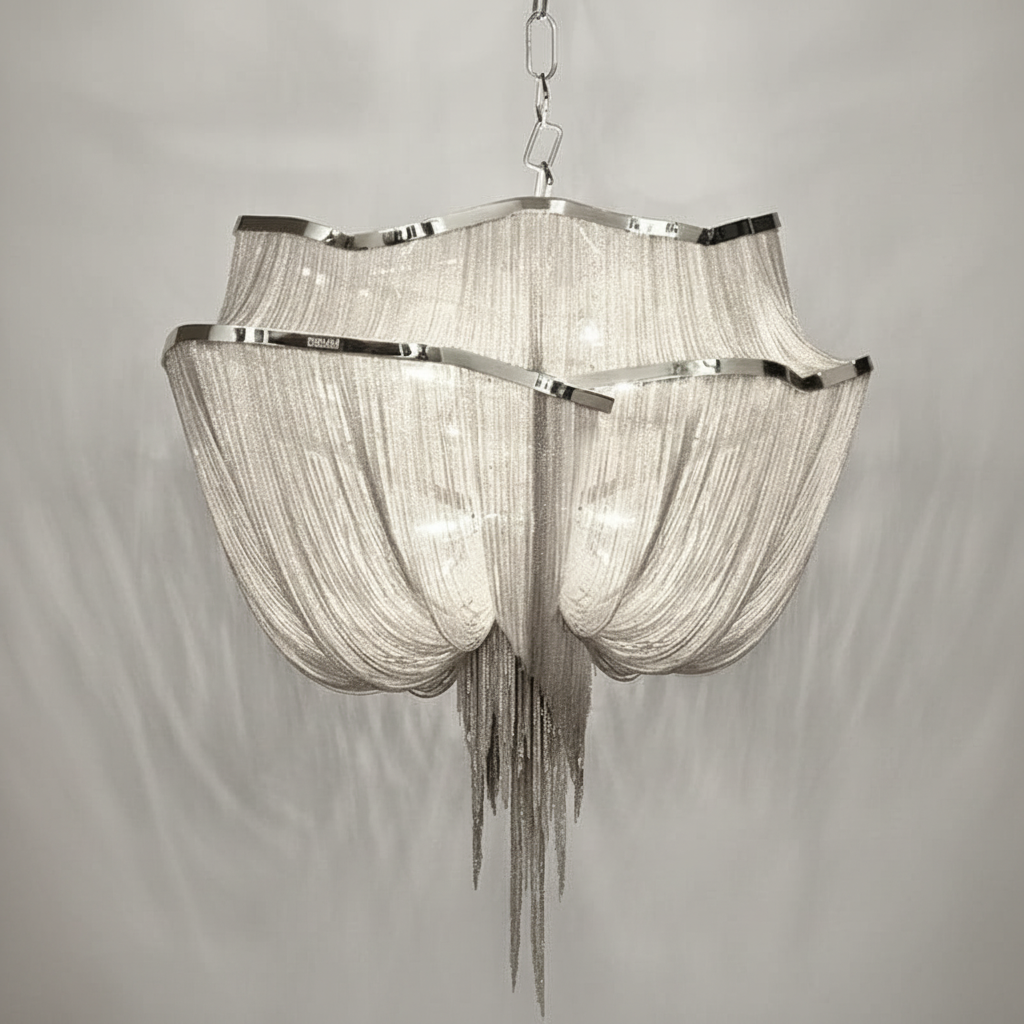 Riviko Alisa Double-Layer 7-Light Chandelier - Background Shot