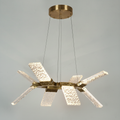 Riviko Radiant Crest Round Wave Chandelier - Background Shot