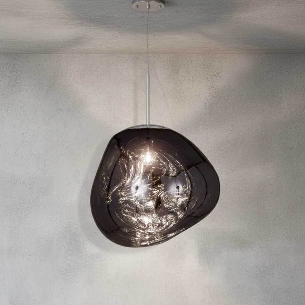 Riviko Molten Glass Orb Chandelier - Background Shot