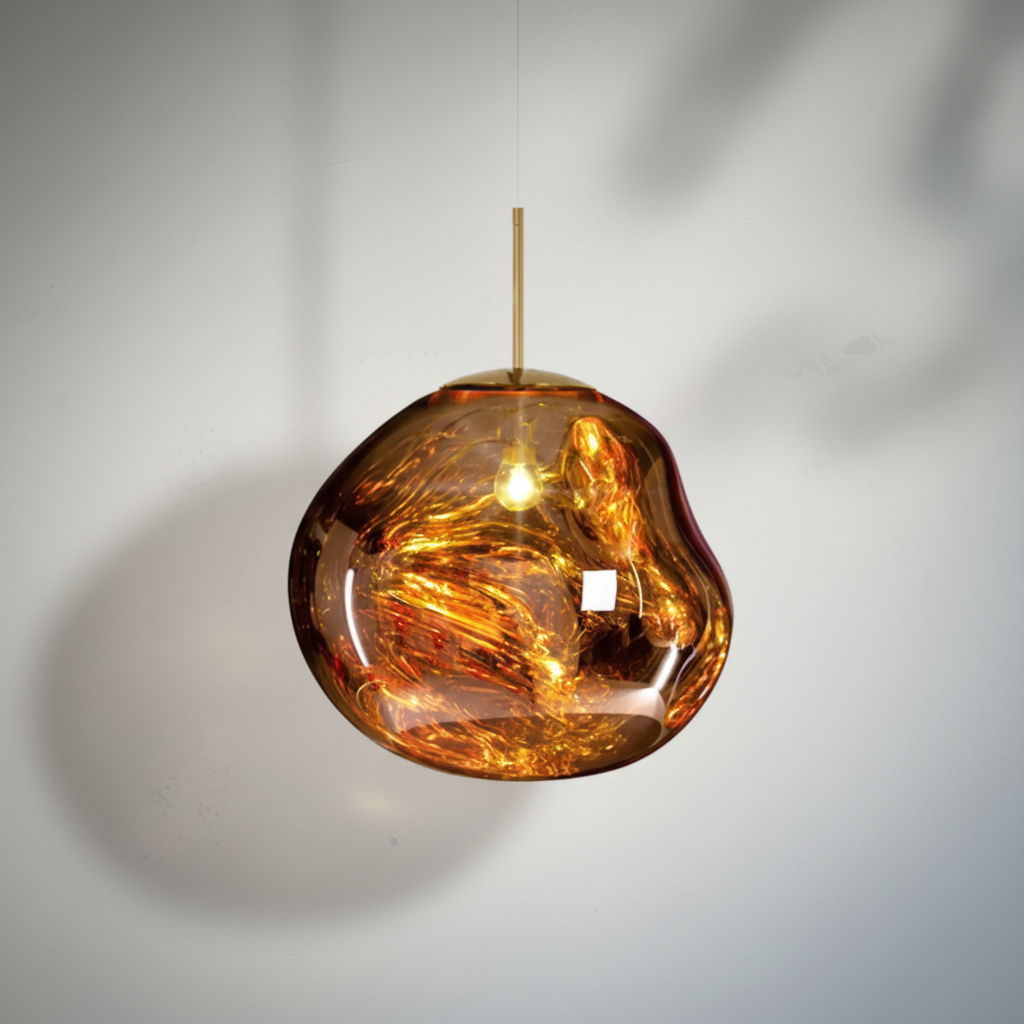 Riviko Molten Glass Orb Chandelier - Background Shot