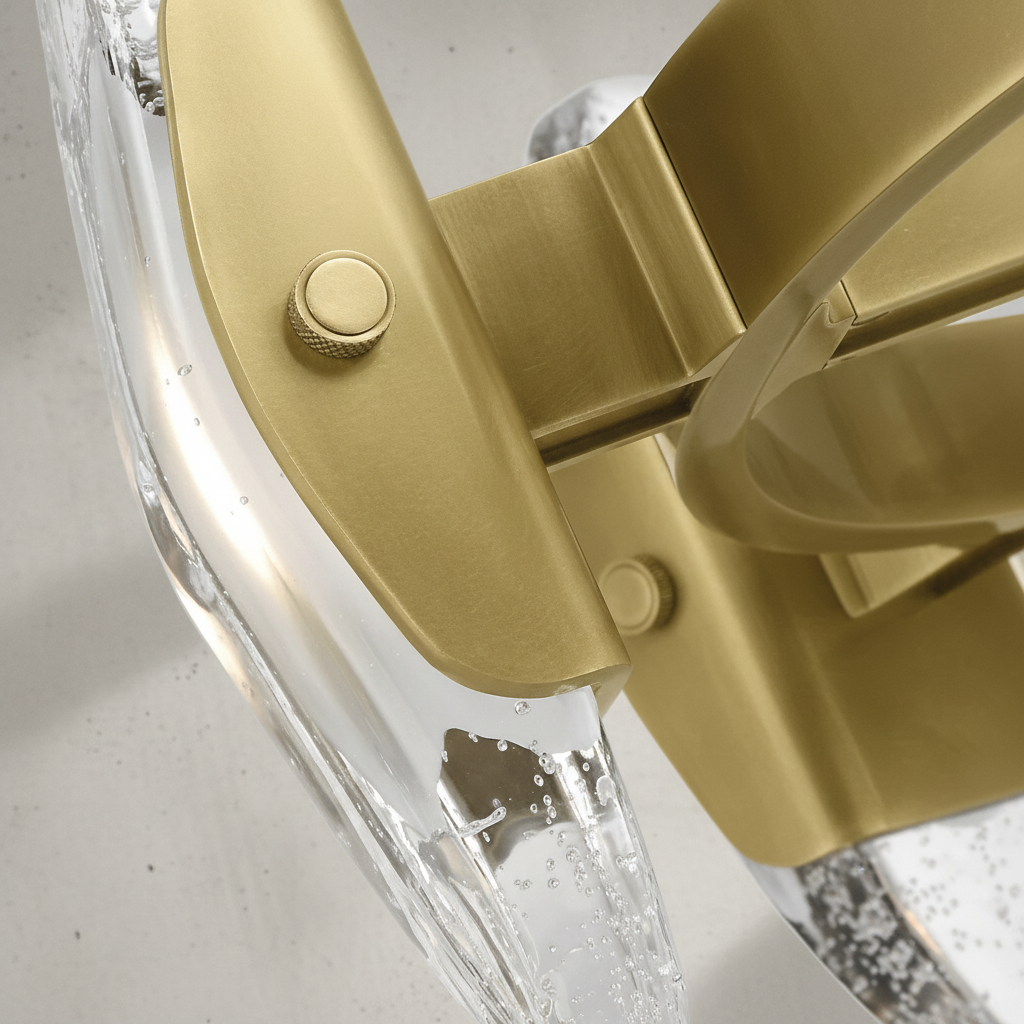 Riviko Veridian Glow Round Chandelier - Background Shot
