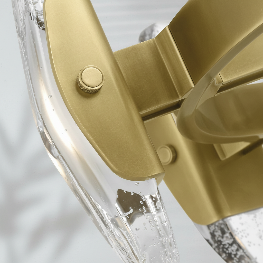 Riviko Veridian Radiance Round LED Chandelier - Background Shot