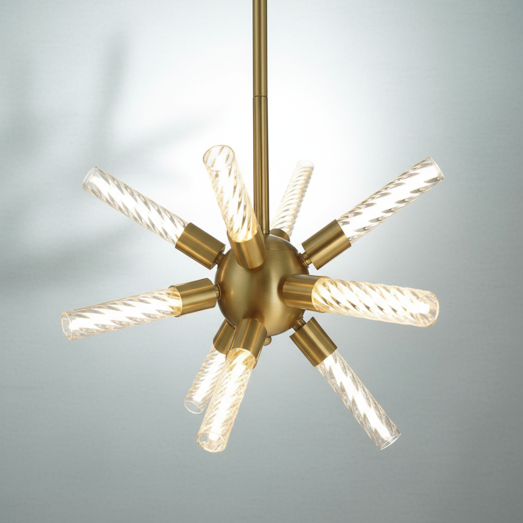 Riviko Aura Weave Round LED Chandelier - Background Shot