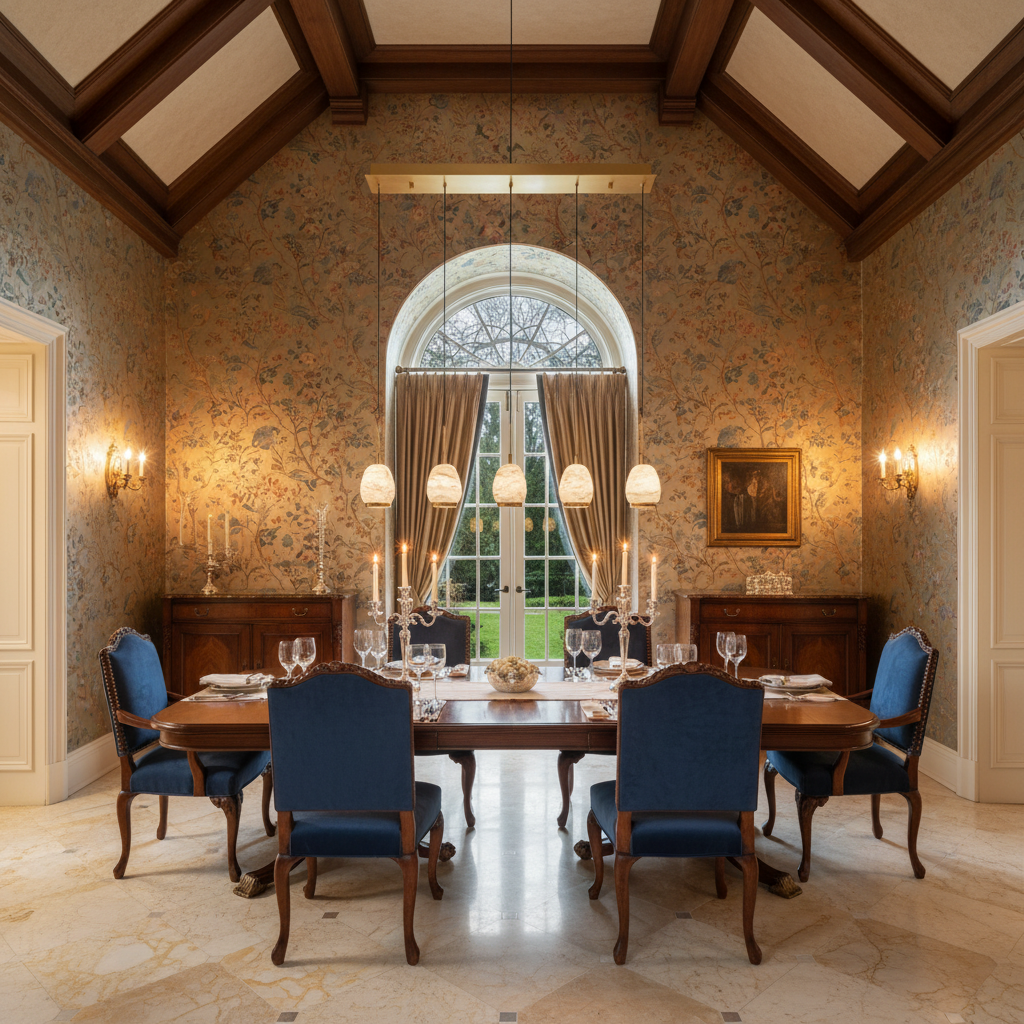 Riviko Alabaster Aura Linear LED Chandelier - formal American dining room