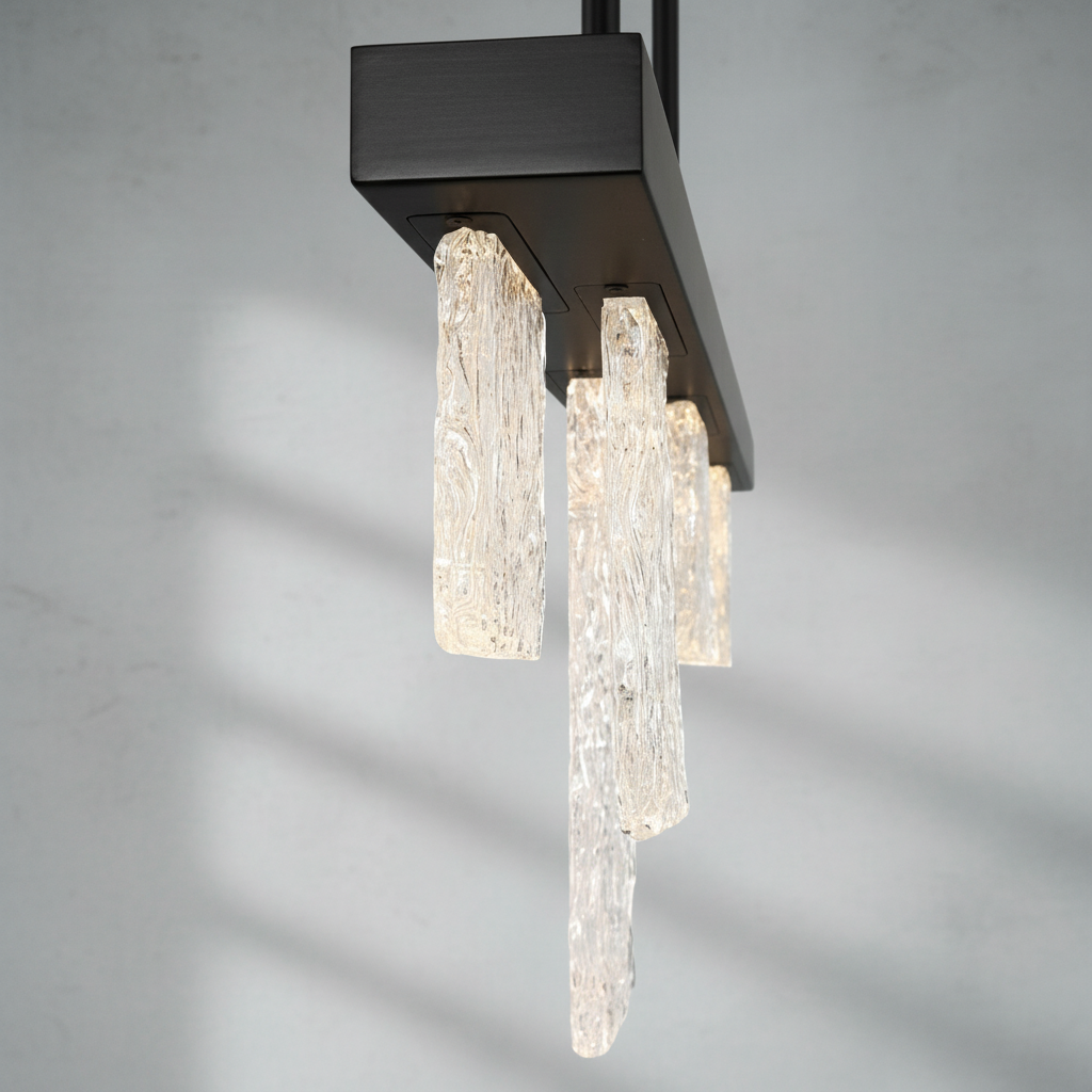 Riviko Aura Stream Linear LED Chandelier - Background Shot