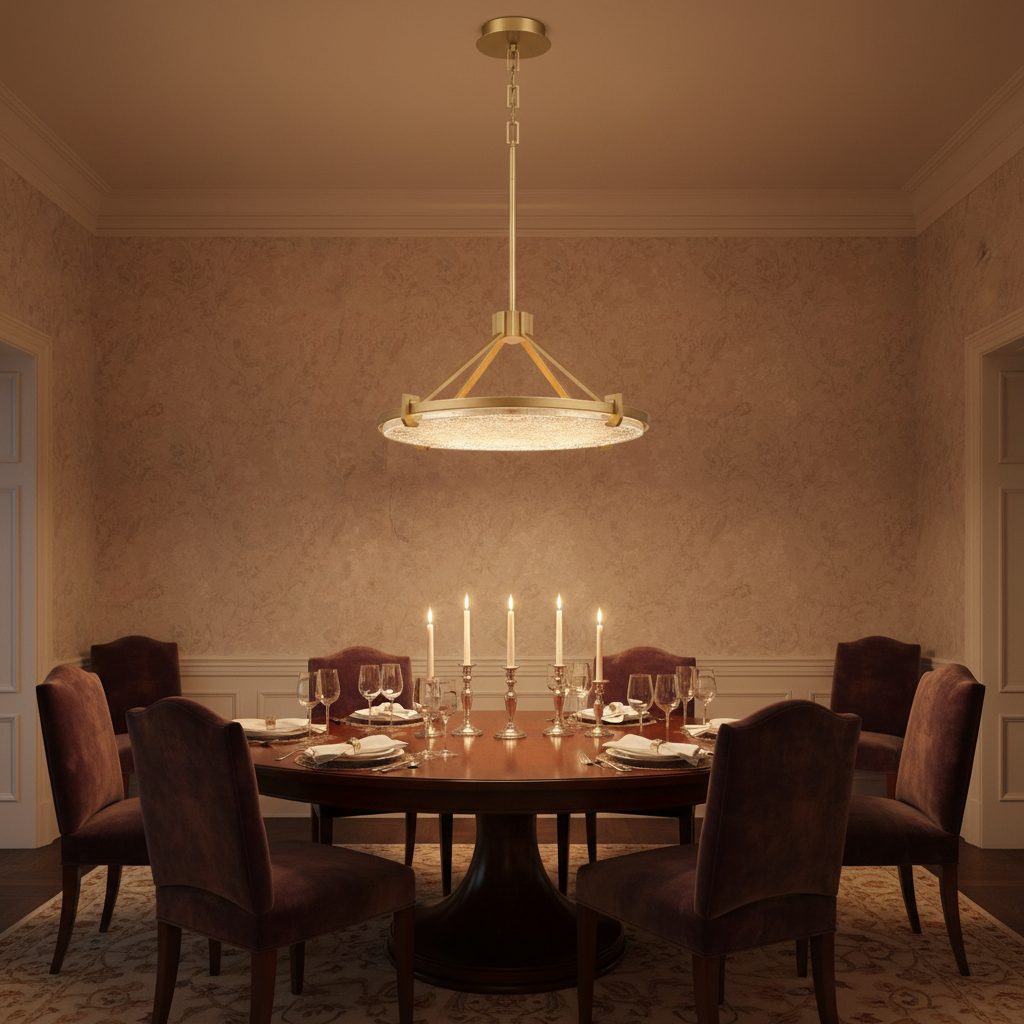 Riviko Oceanic Radiance LED Chandelier - formal American dining room