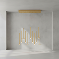 Riviko Aura Stream Linear LED Chandelier - Background Shot