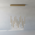 Riviko Aura Stream Linear LED Chandelier - Background Shot