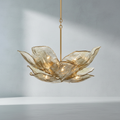 Riviko Veridian Bloom Glass Chandelier - Background Shot