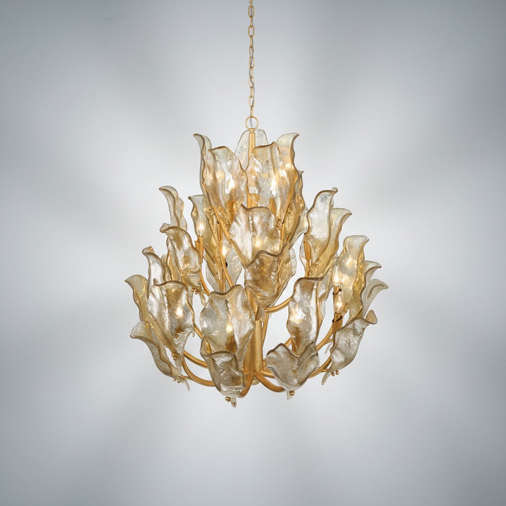 Riviko Aura Grandeur Round Chandelier - Background Shot