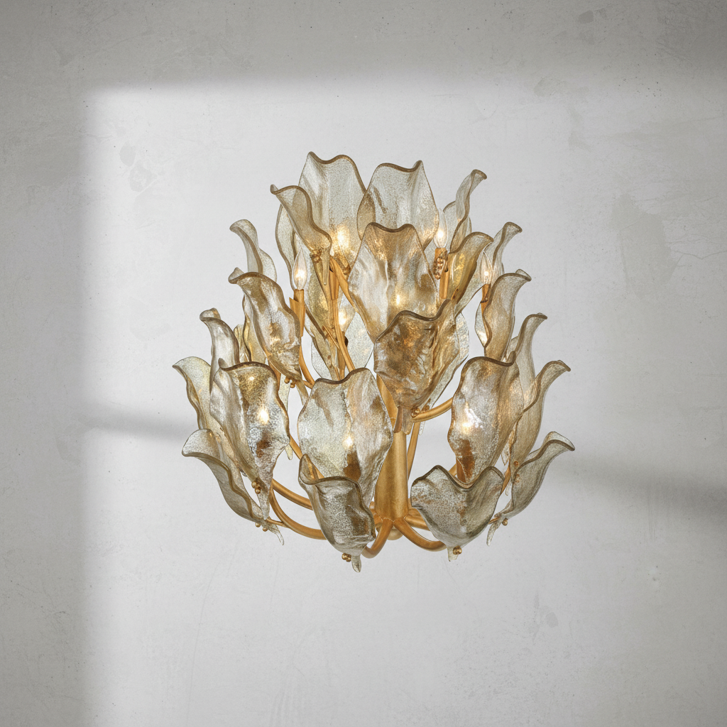 Riviko Aura Grandeur Round Chandelier - Background Shot