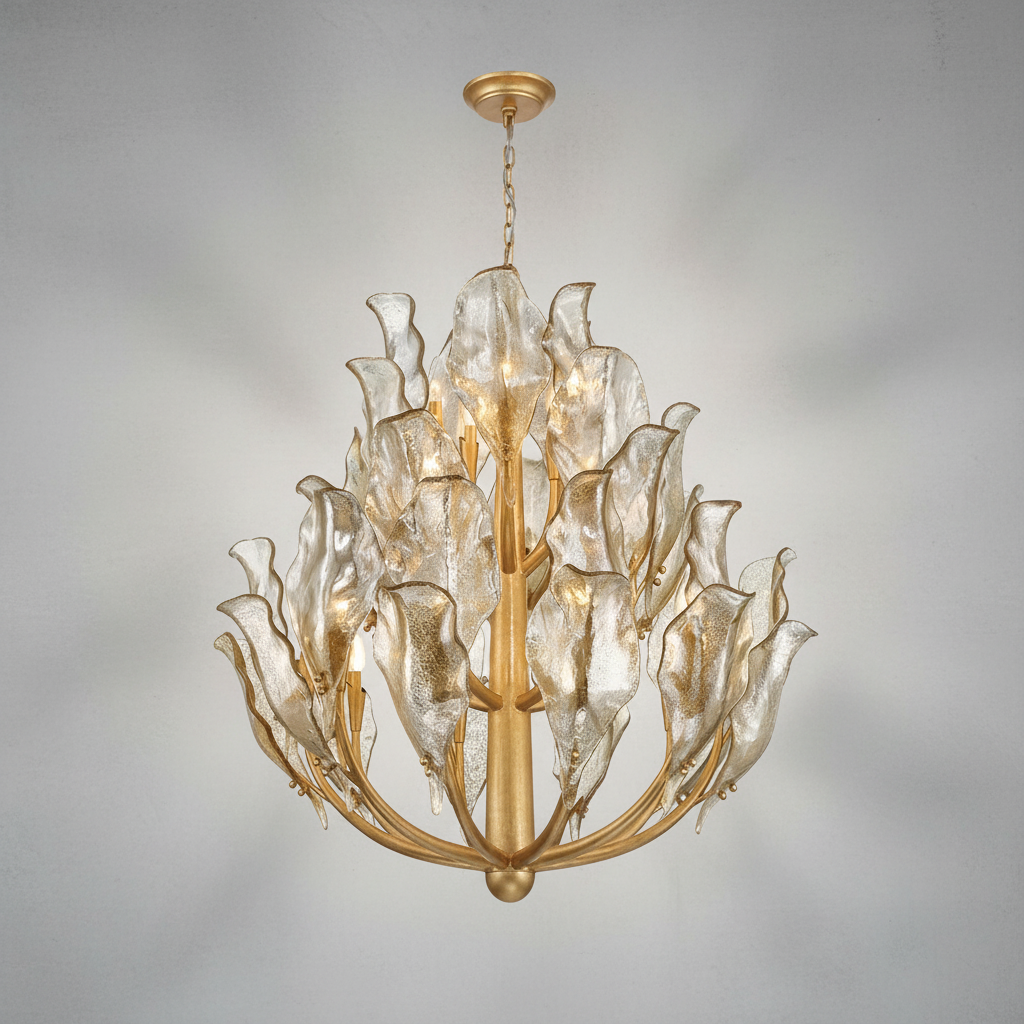 Riviko Aura Grandeur Round Chandelier - Background Shot
