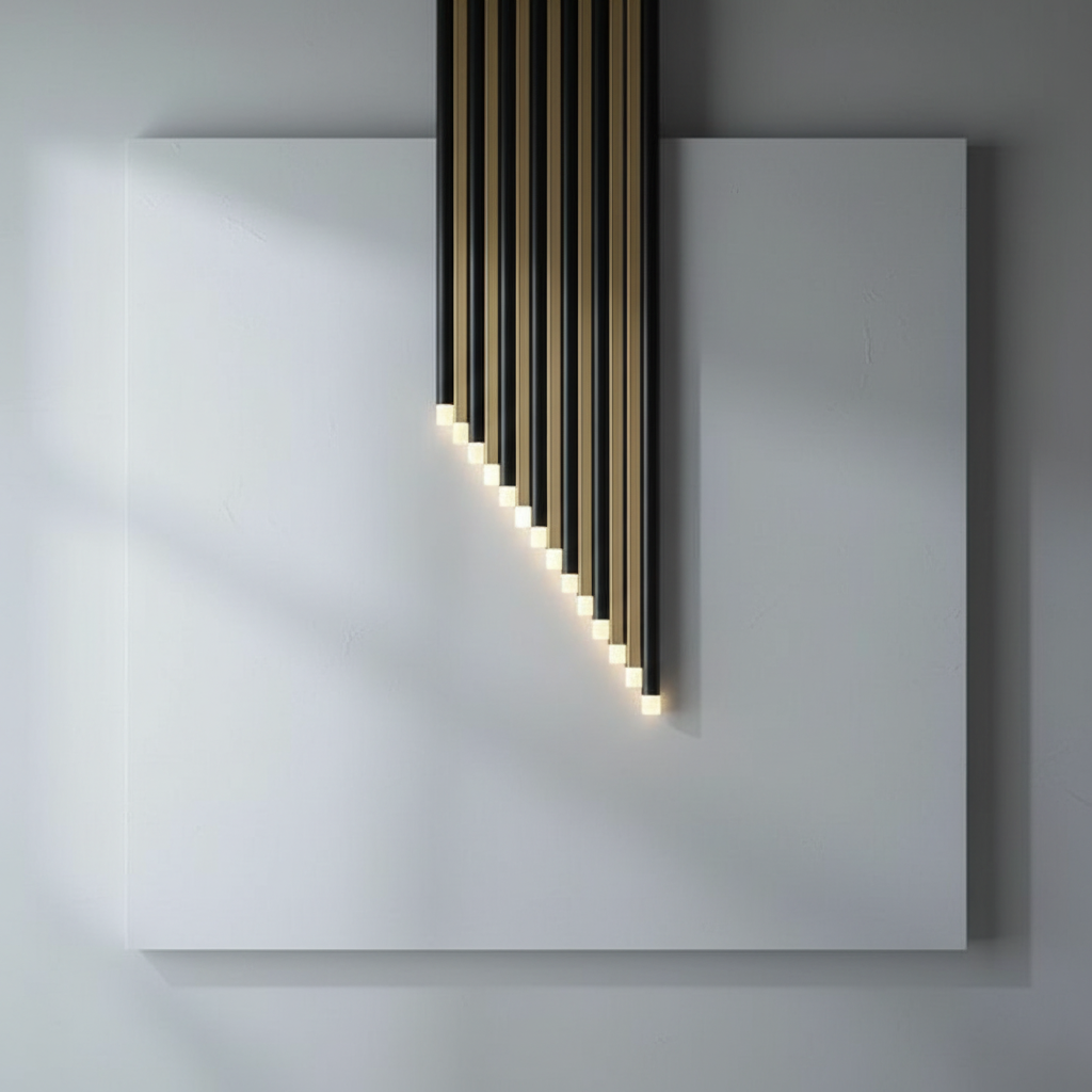Riviko Aura Cascade Linear LED Chandelier - Background Shot