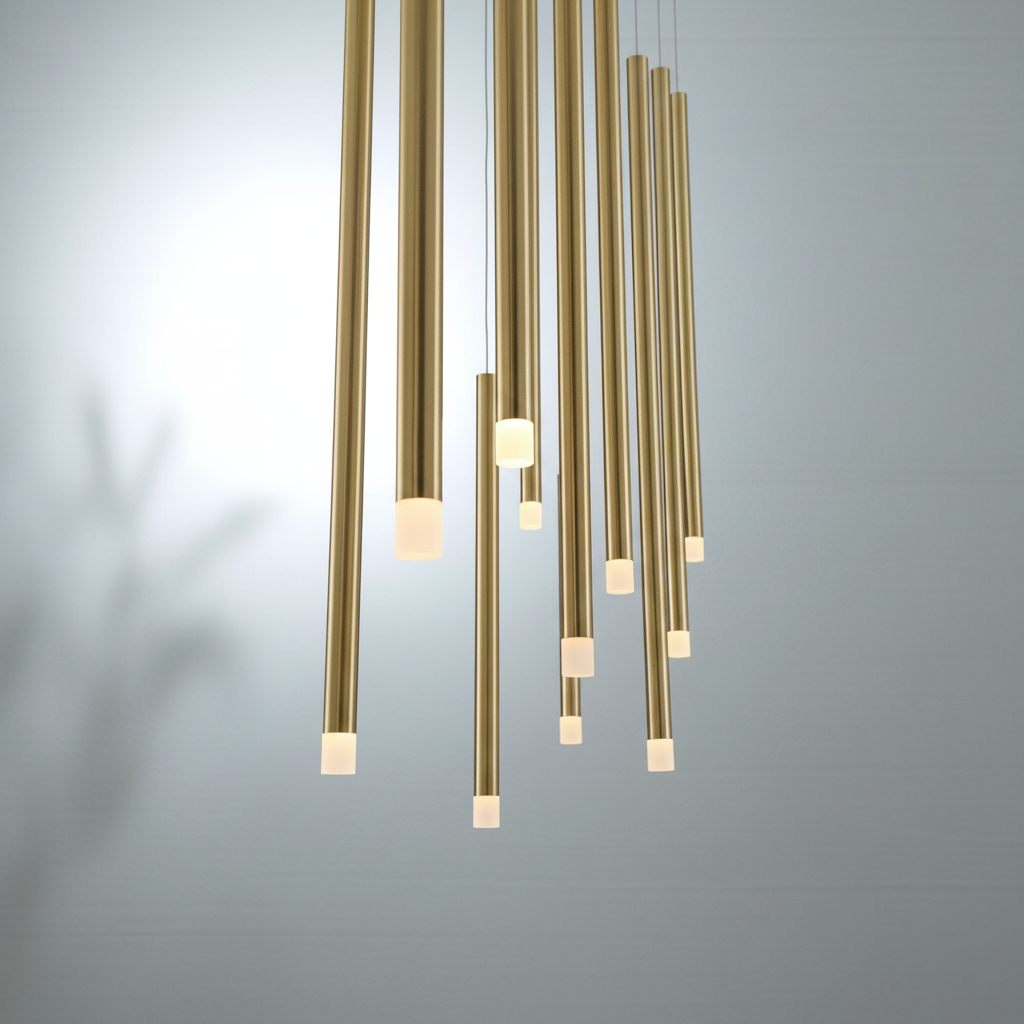 Riviko Aura Cascade Linear LED Chandelier - Background Shot