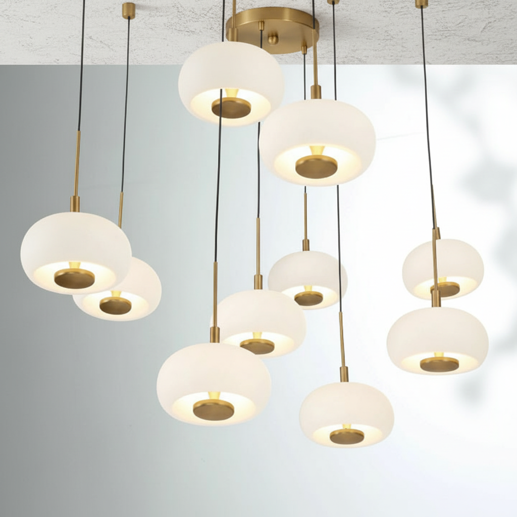 Riviko AuraSphere 19-Light Round Chandelier - Background Shot