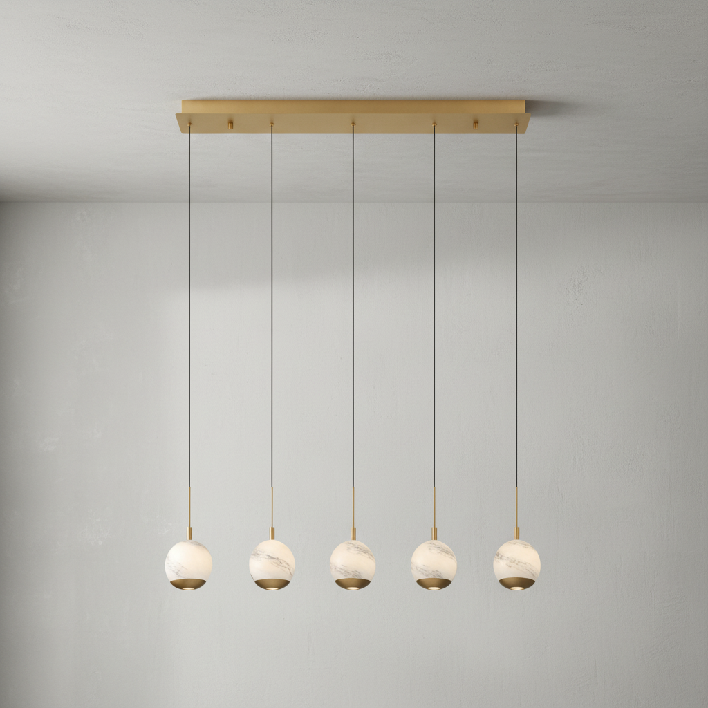 Riviko Kimma Lights Linear LED Chandelier - Studio Shot